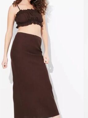 Wild Fable Brown Two-Piece Summer Set